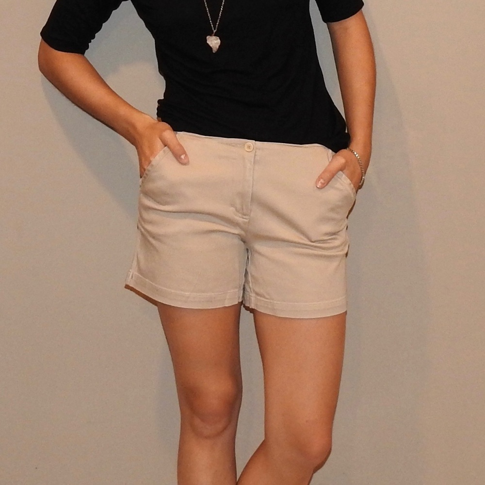 Cream colored shorts